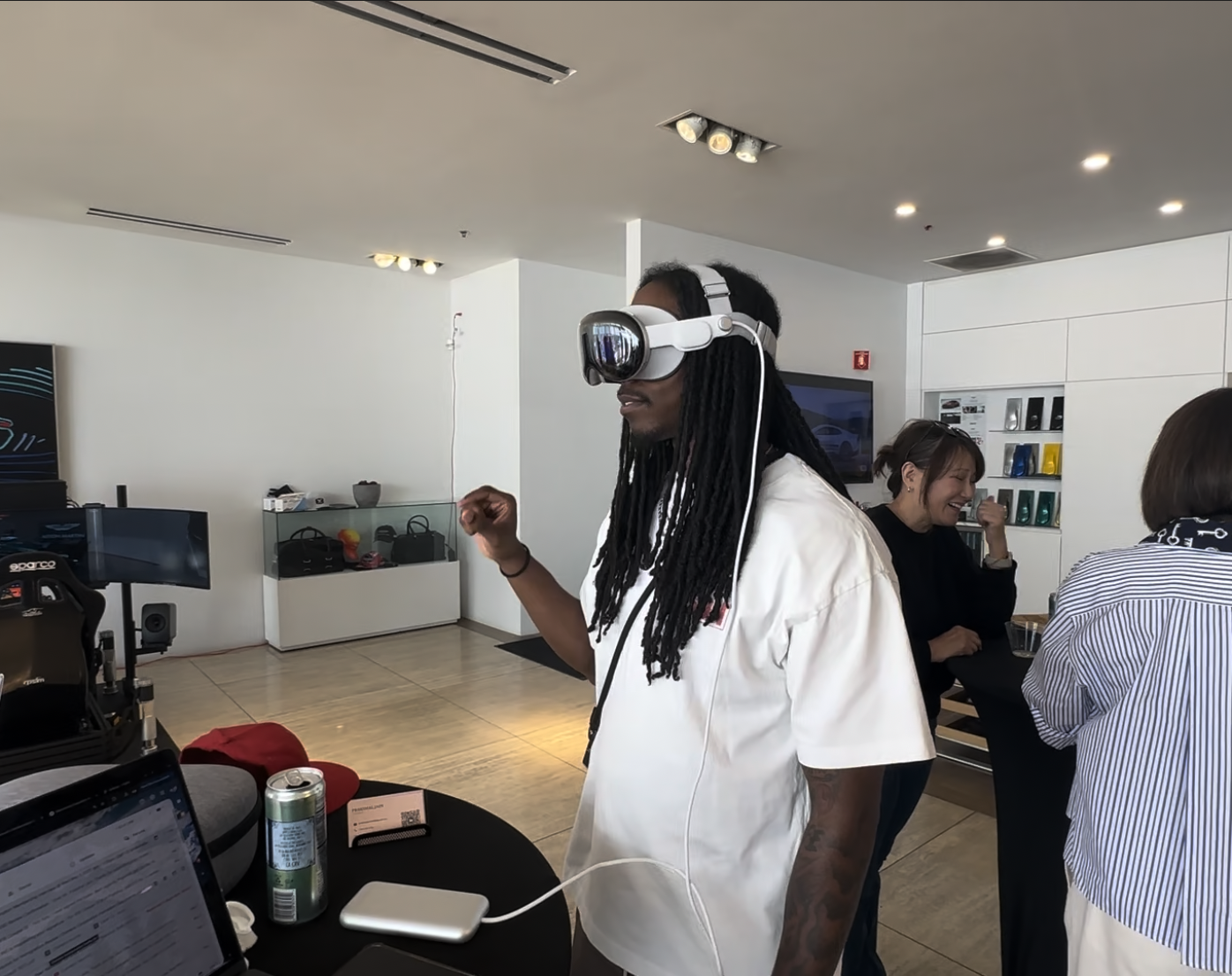 Prakshal Jain showcasing Chimera at F1 Watch Party | Aston Martin Los Gatos
