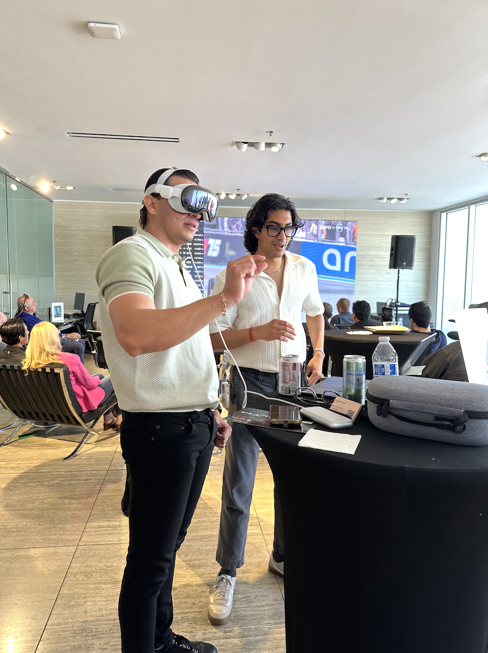 Prakshal Jain showcasing Chimera at F1 Watch Party | Aston Martin Los Gatos